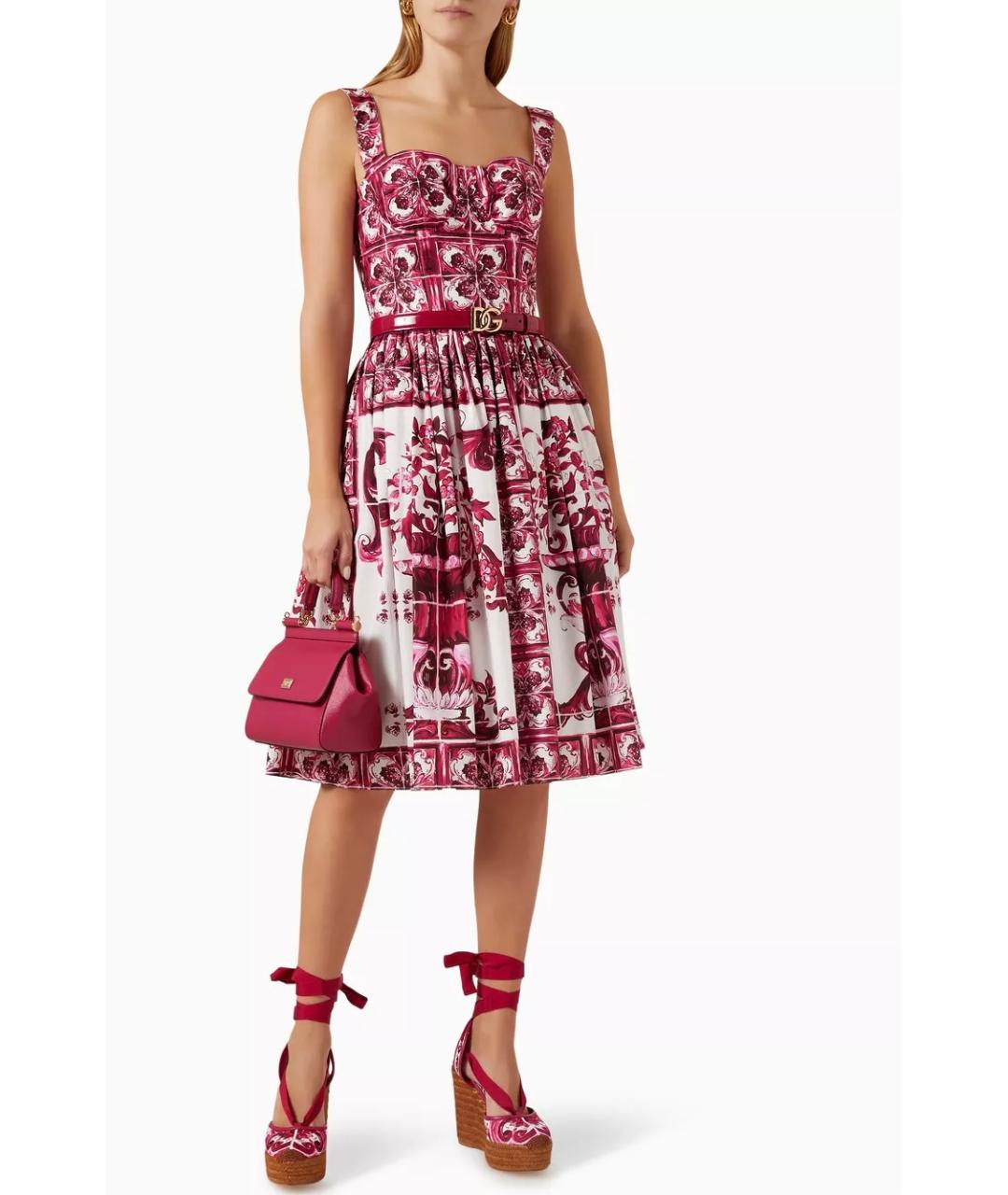 DOLCE&GABBANA Мульти коктейльное платье, фото 7