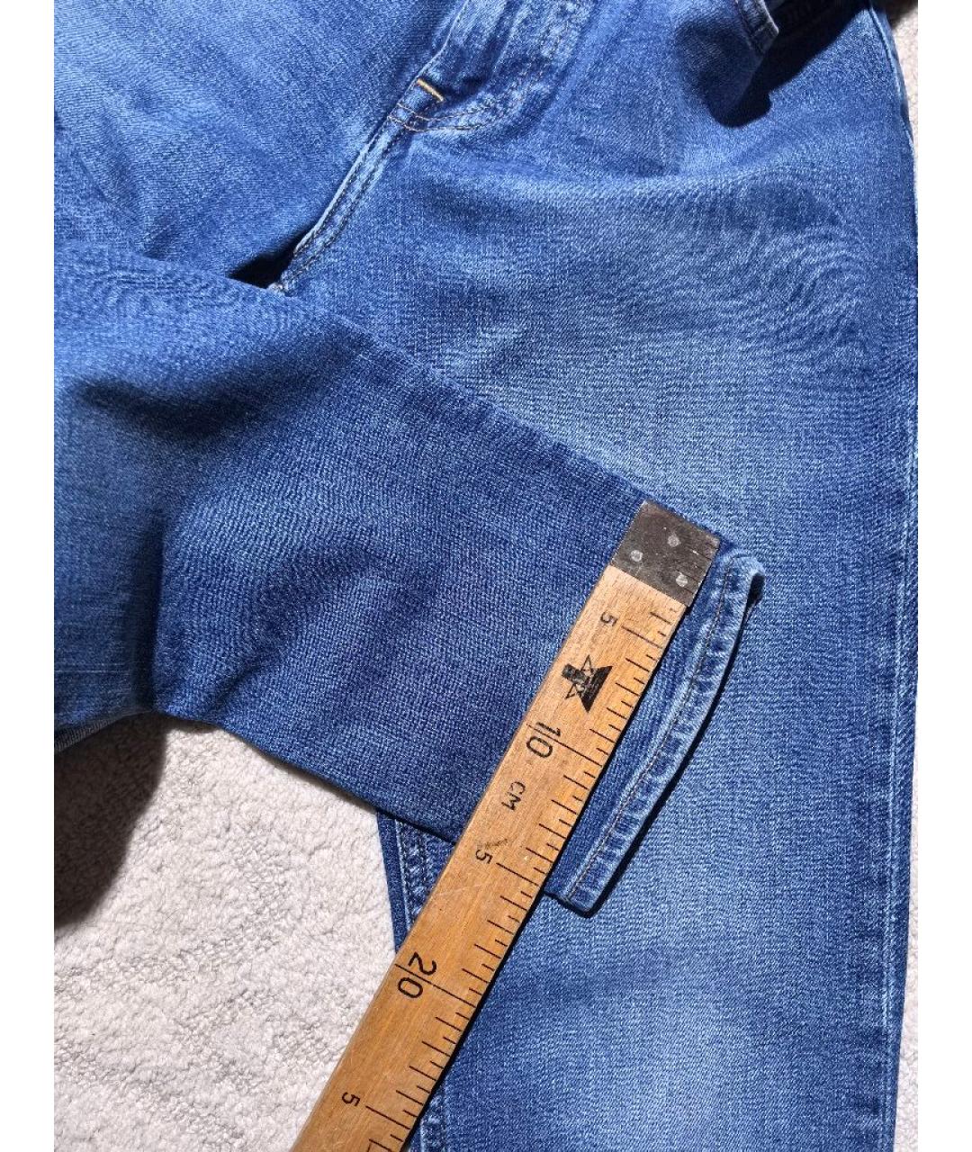 HUGO BOSS Синие хлопко-эластановые джинсы скинни, фото 8