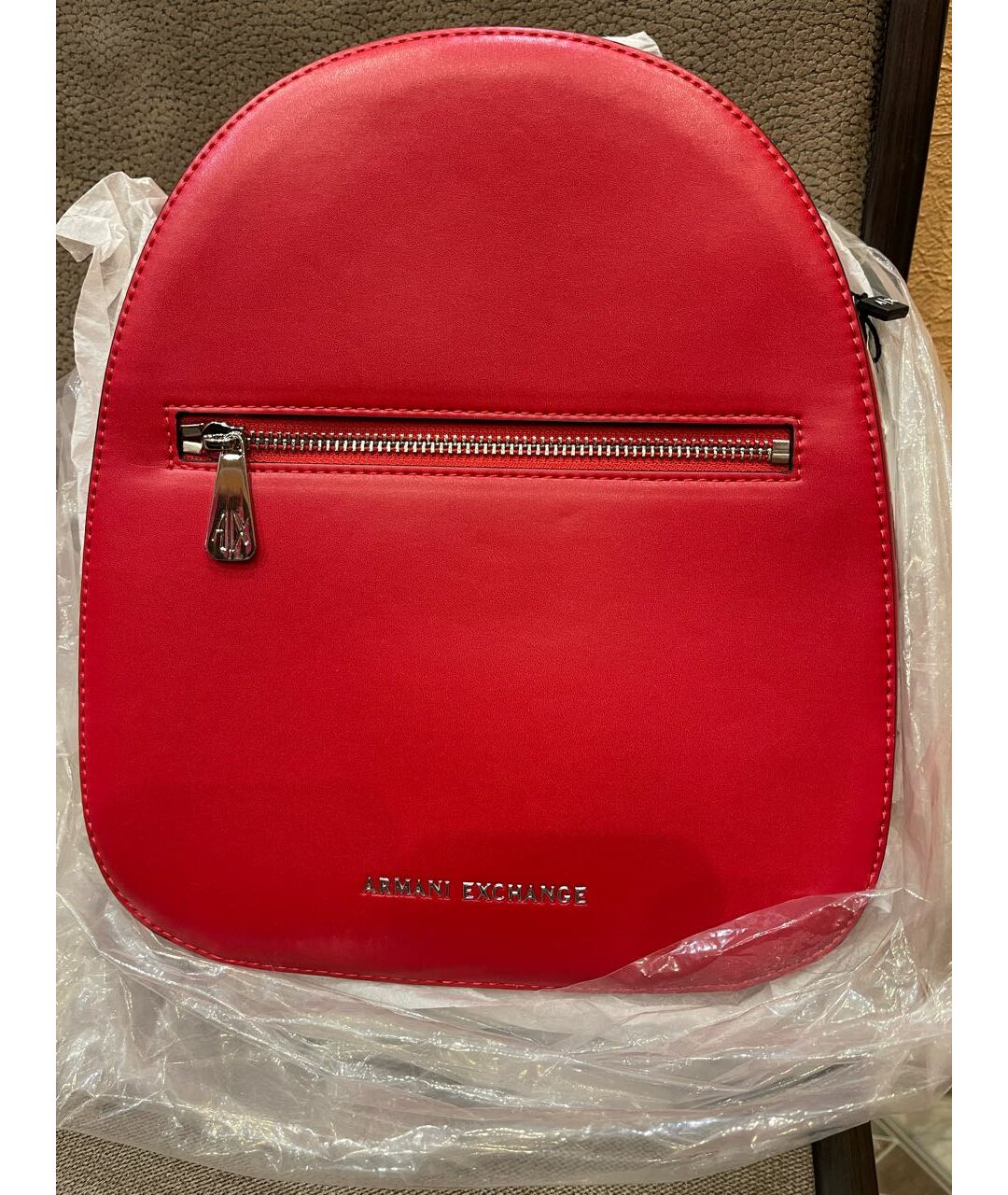 ARMANI EXCHANGE Красный рюкзак из искусственной кожи, фото 8