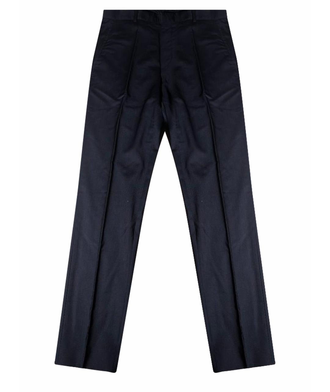 HUGO BOSS Черные шерстяные классические брюки, фото 1