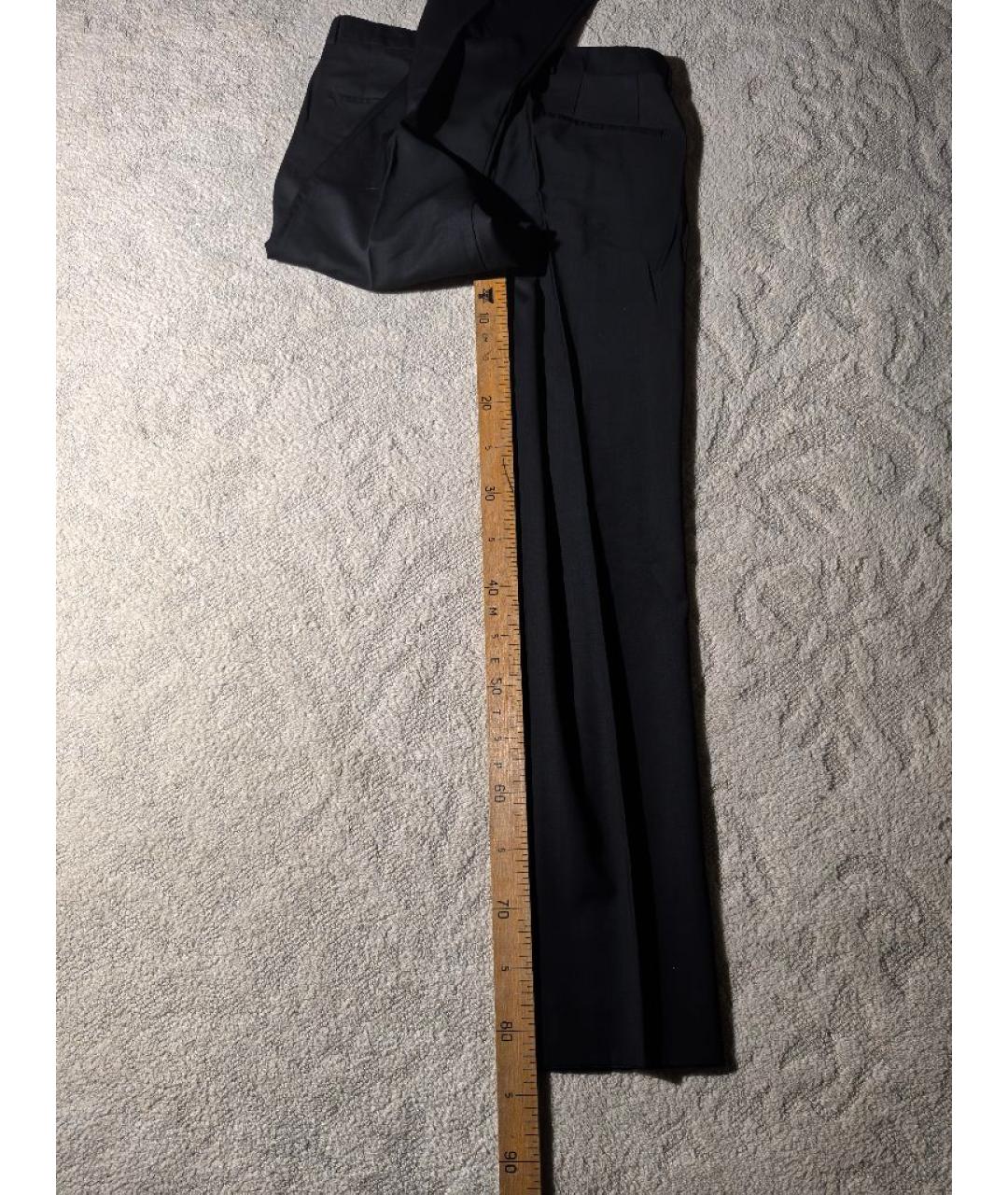 HUGO BOSS Черные шерстяные классические брюки, фото 9