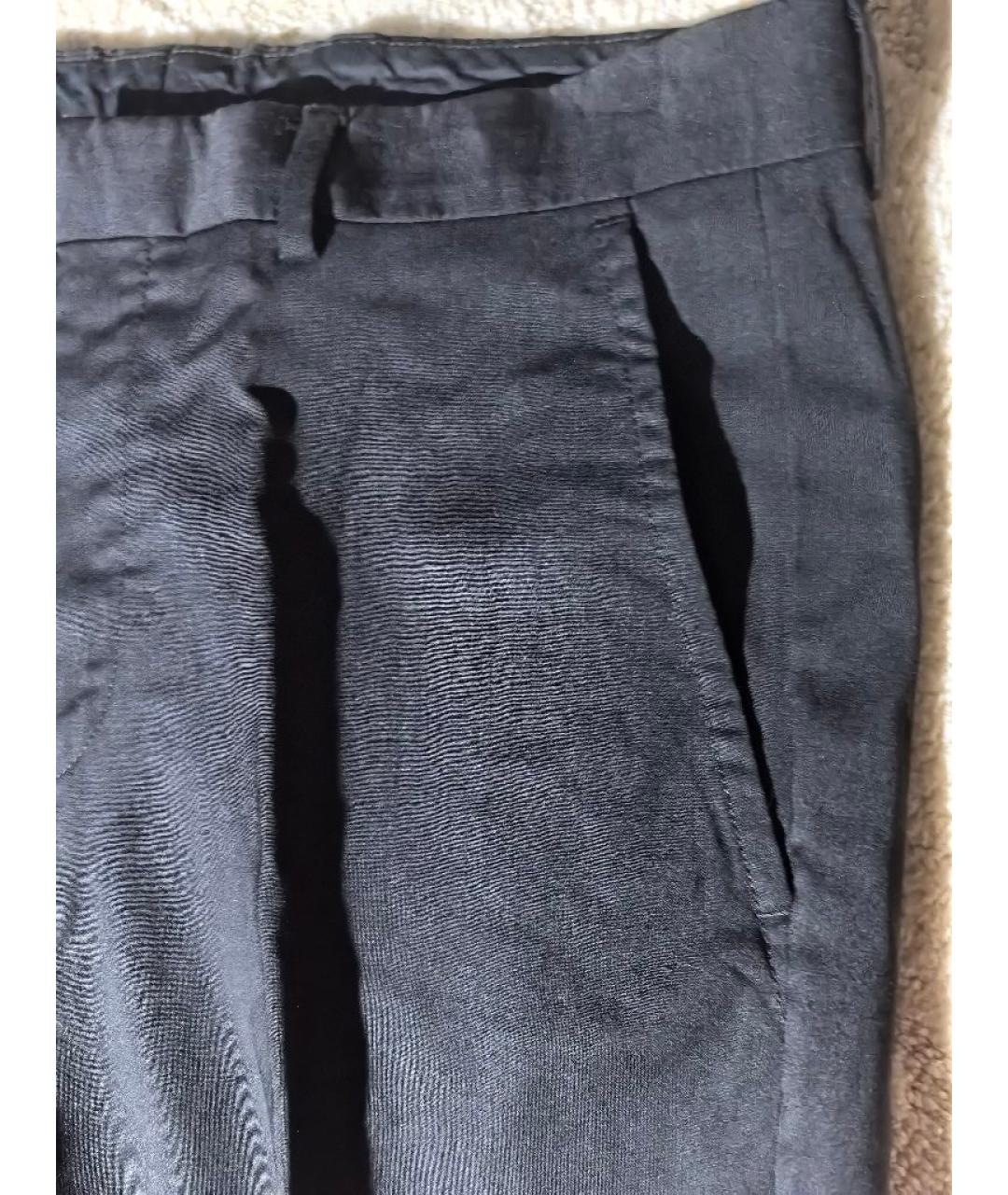HUGO BOSS Черные шерстяные классические брюки, фото 3