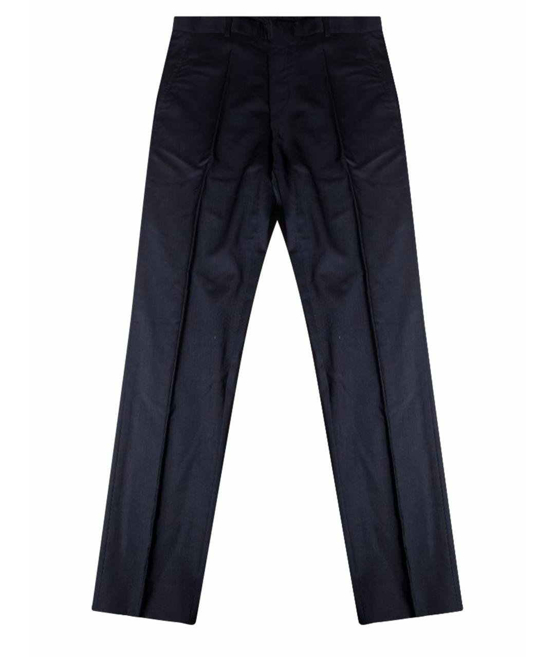 HUGO BOSS Черные шерстяные классические брюки, фото 11