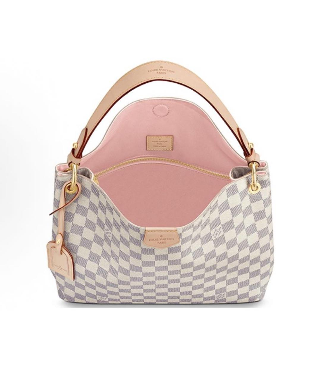 LOUIS VUITTON Кожаная сумка с короткими ручками, фото 4