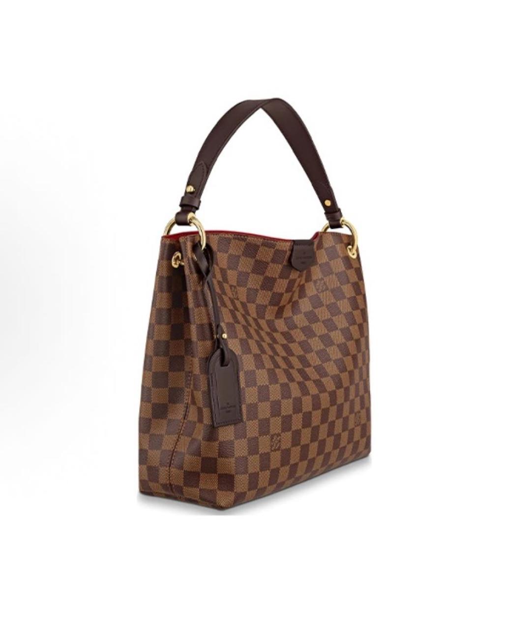 LOUIS VUITTON Кожаная сумка с короткими ручками, фото 2