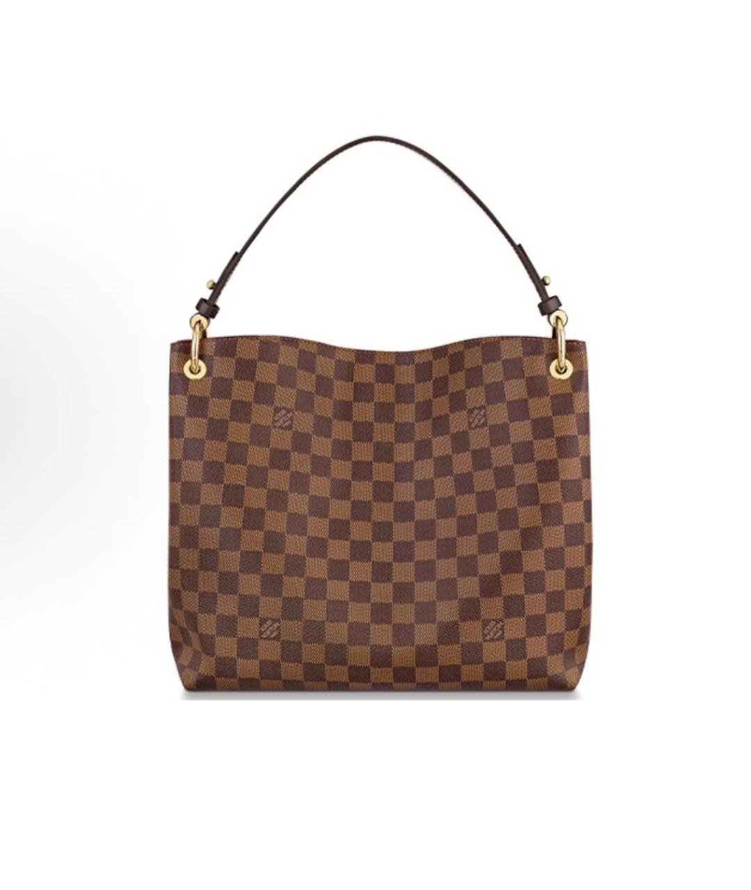 LOUIS VUITTON Кожаная сумка с короткими ручками, фото 3