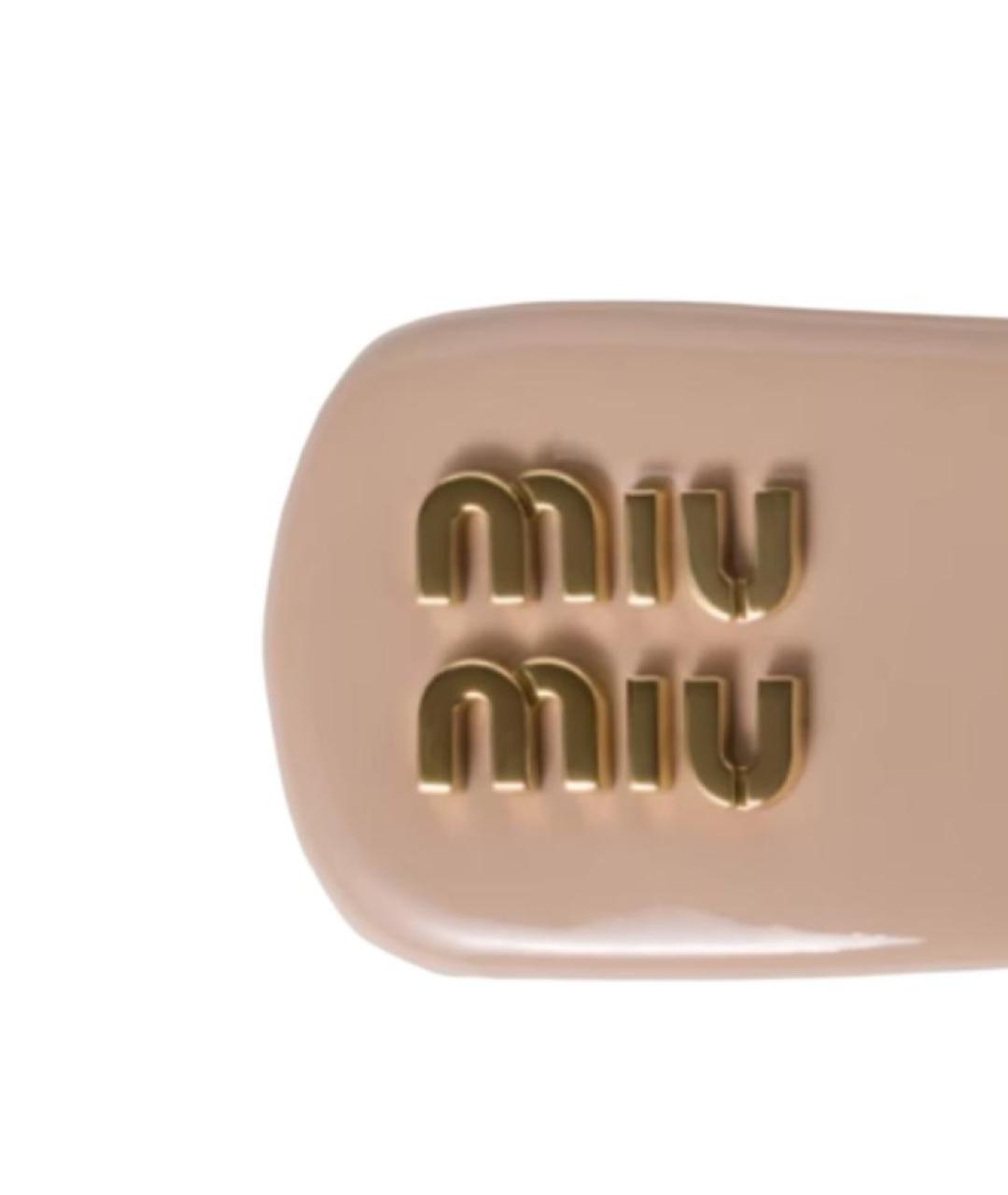 MIU MIU Розовая заколка, фото 3
