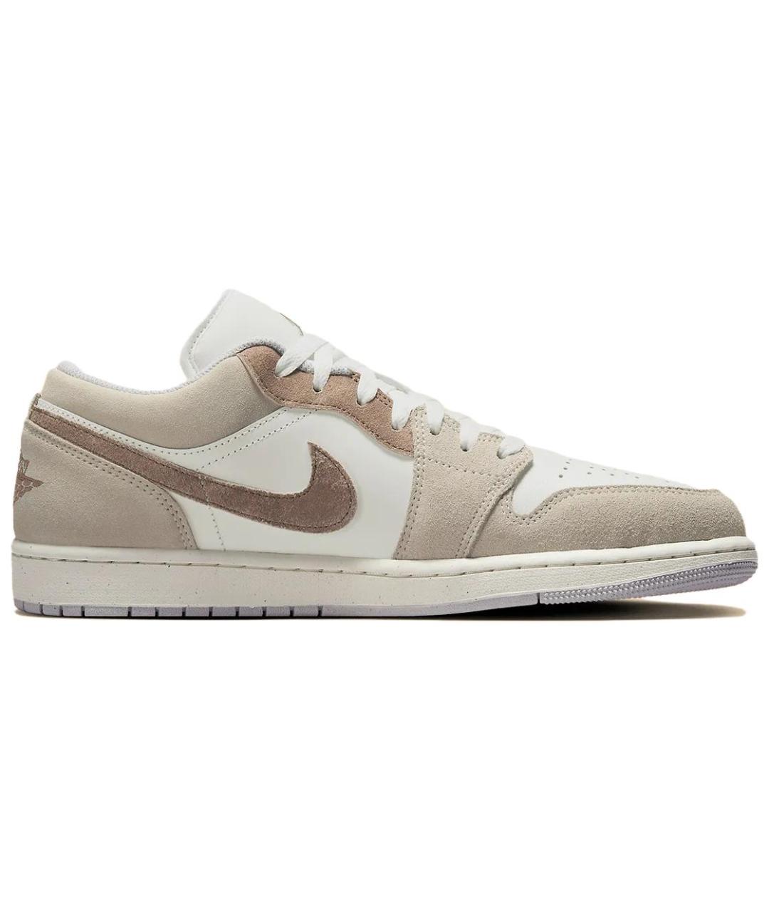 JORDAN Бежевые замшевые кеды, фото 1