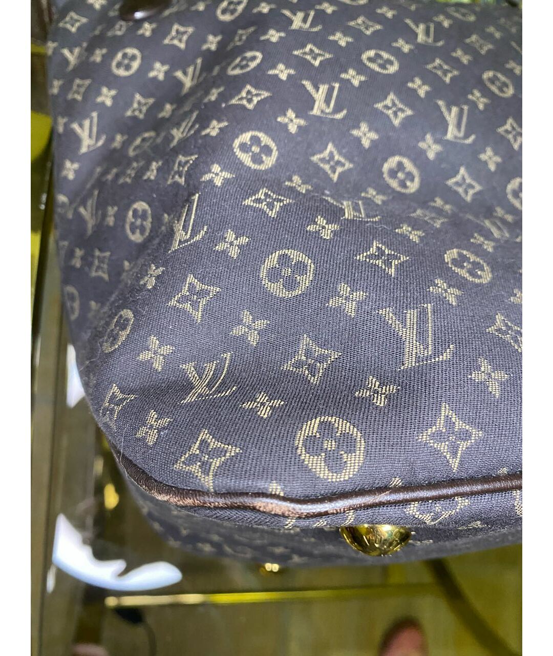 LOUIS VUITTON Коричневая кожаная сумка тоут, фото 6