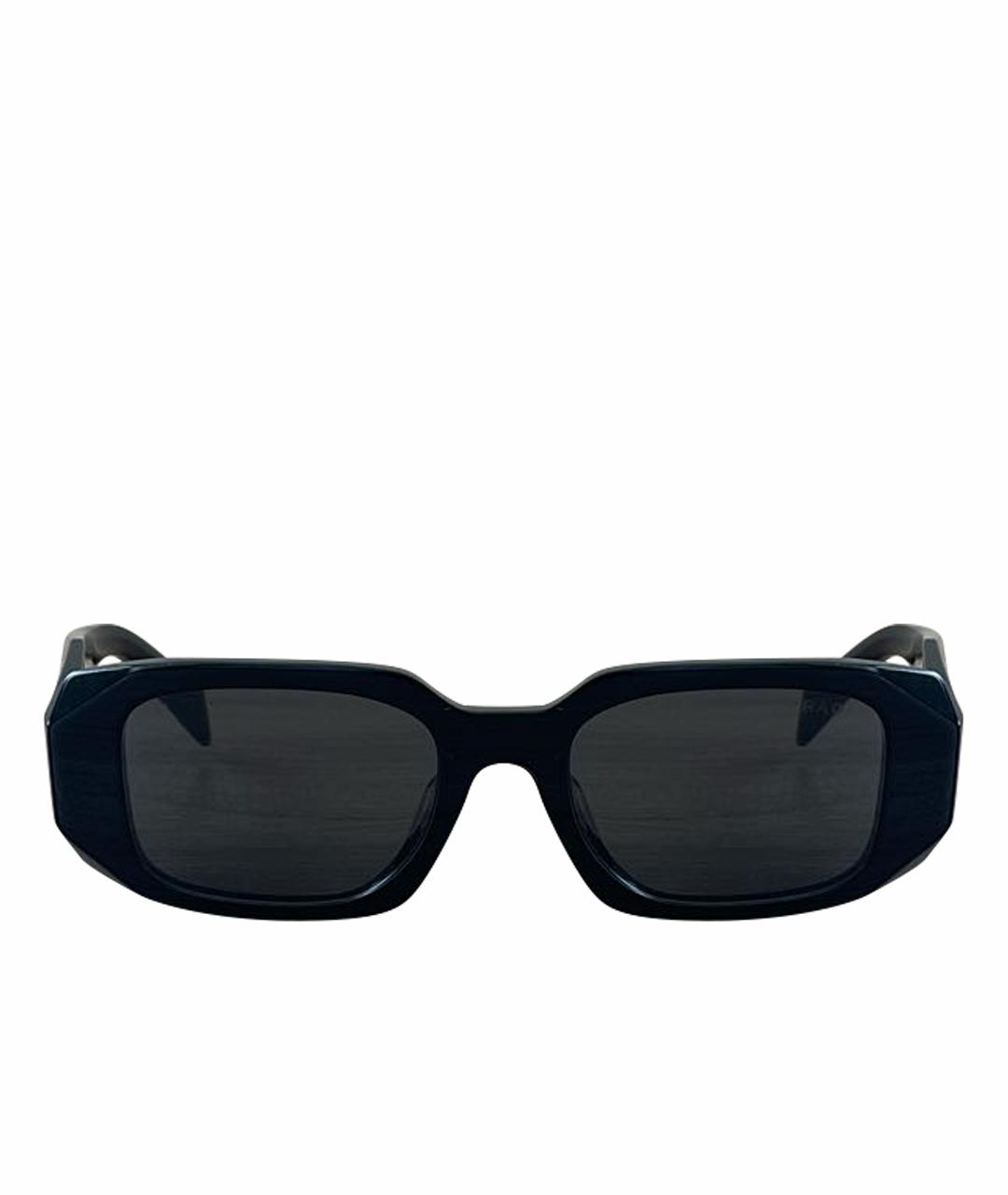 PRADA Черные пластиковые солнцезащитные очки, фото 1