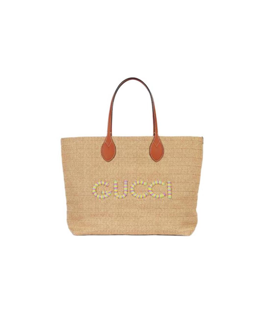 GUCCI Бежевая сумка с короткими ручками, фото 1
