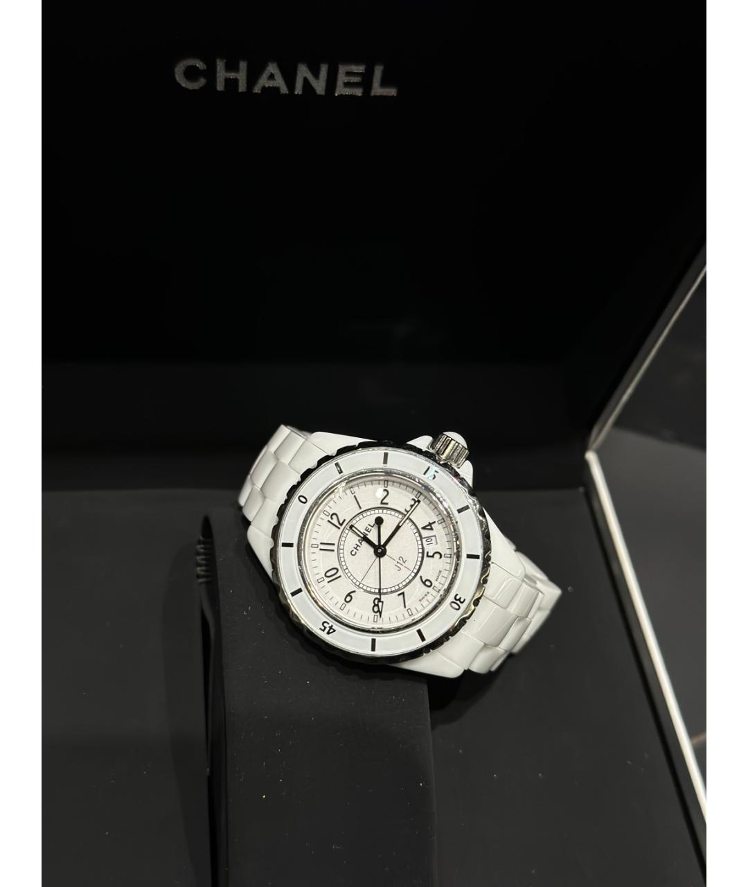 CHANEL Белые керамические часы, фото 8