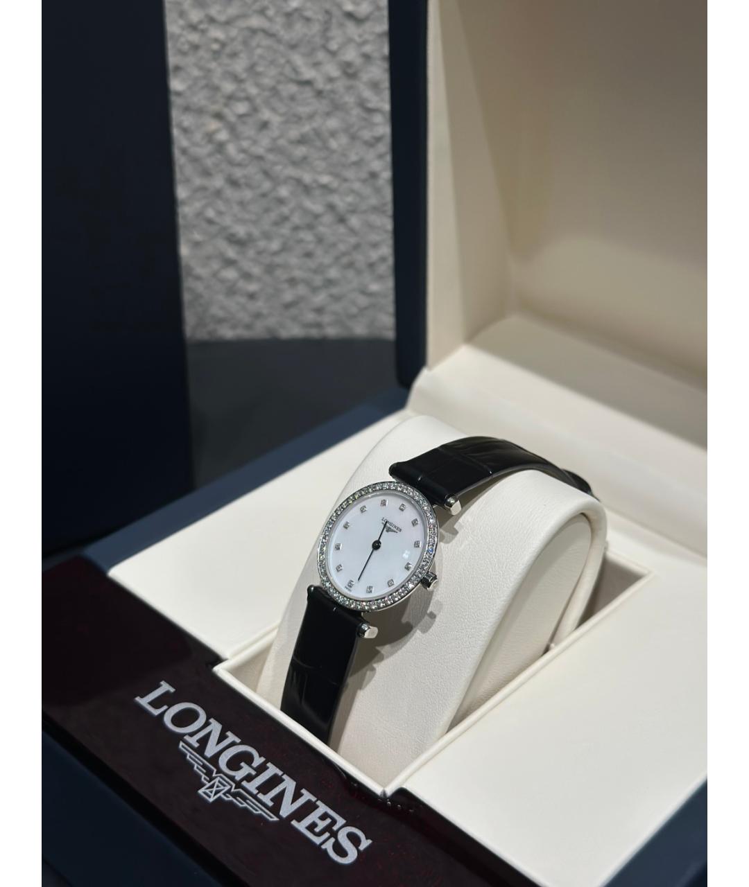 LONGINES Белые металлические часы, фото 5