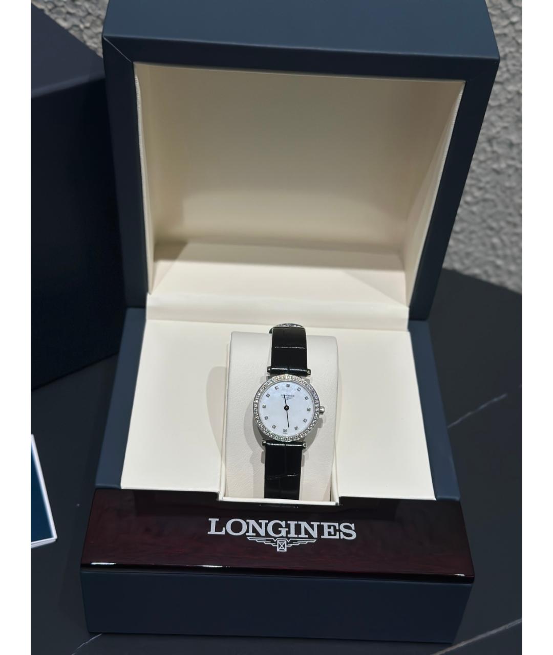 LONGINES Белые металлические часы, фото 3