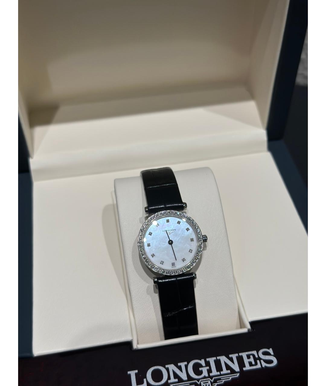 LONGINES Белые металлические часы, фото 10