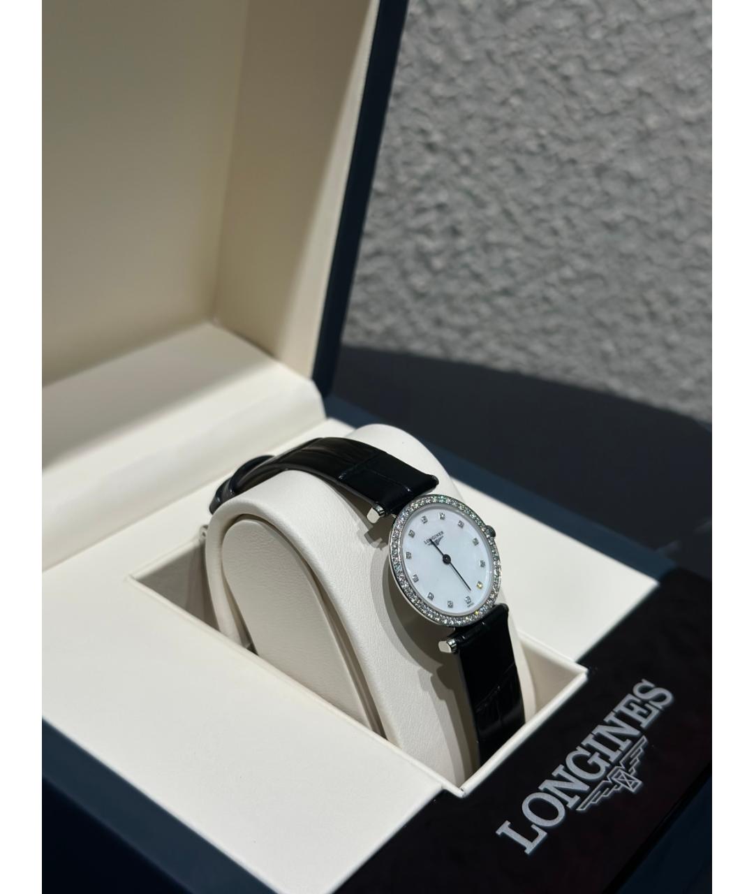 LONGINES Белые металлические часы, фото 4