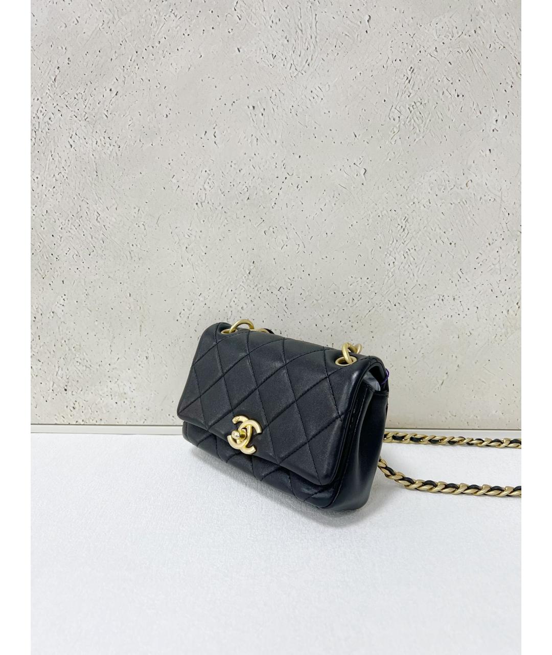 CHANEL Черная кожаная сумка тоут, фото 2