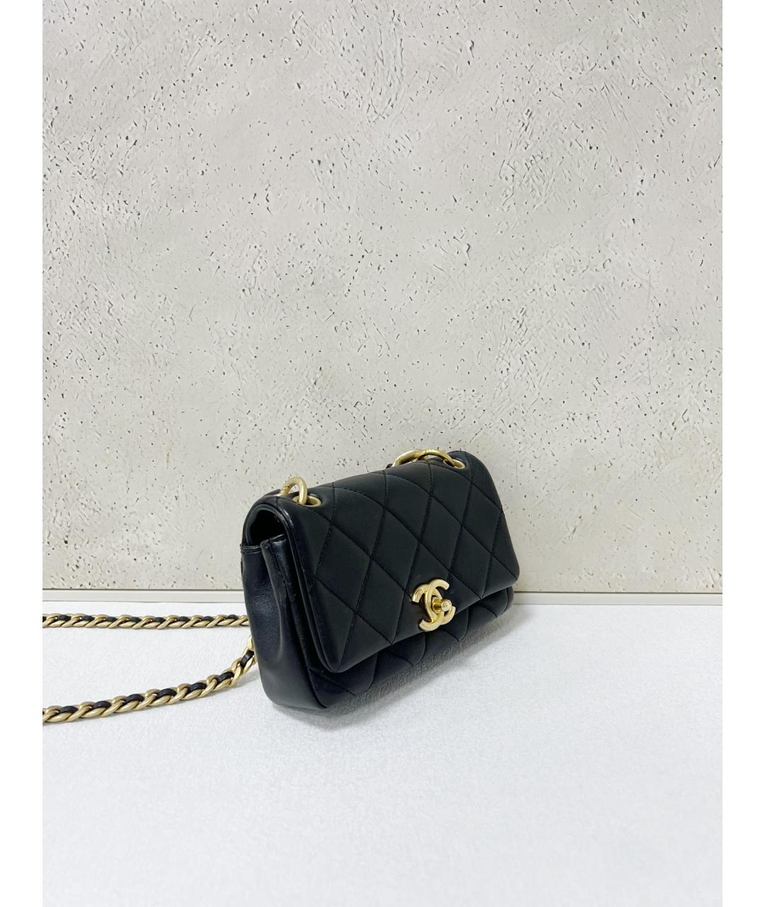 CHANEL Черная кожаная сумка тоут, фото 3
