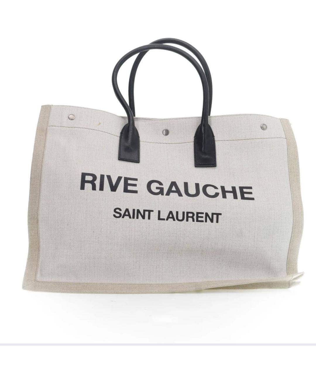 SAINT LAURENT Бежевая сумка тоут, фото 7