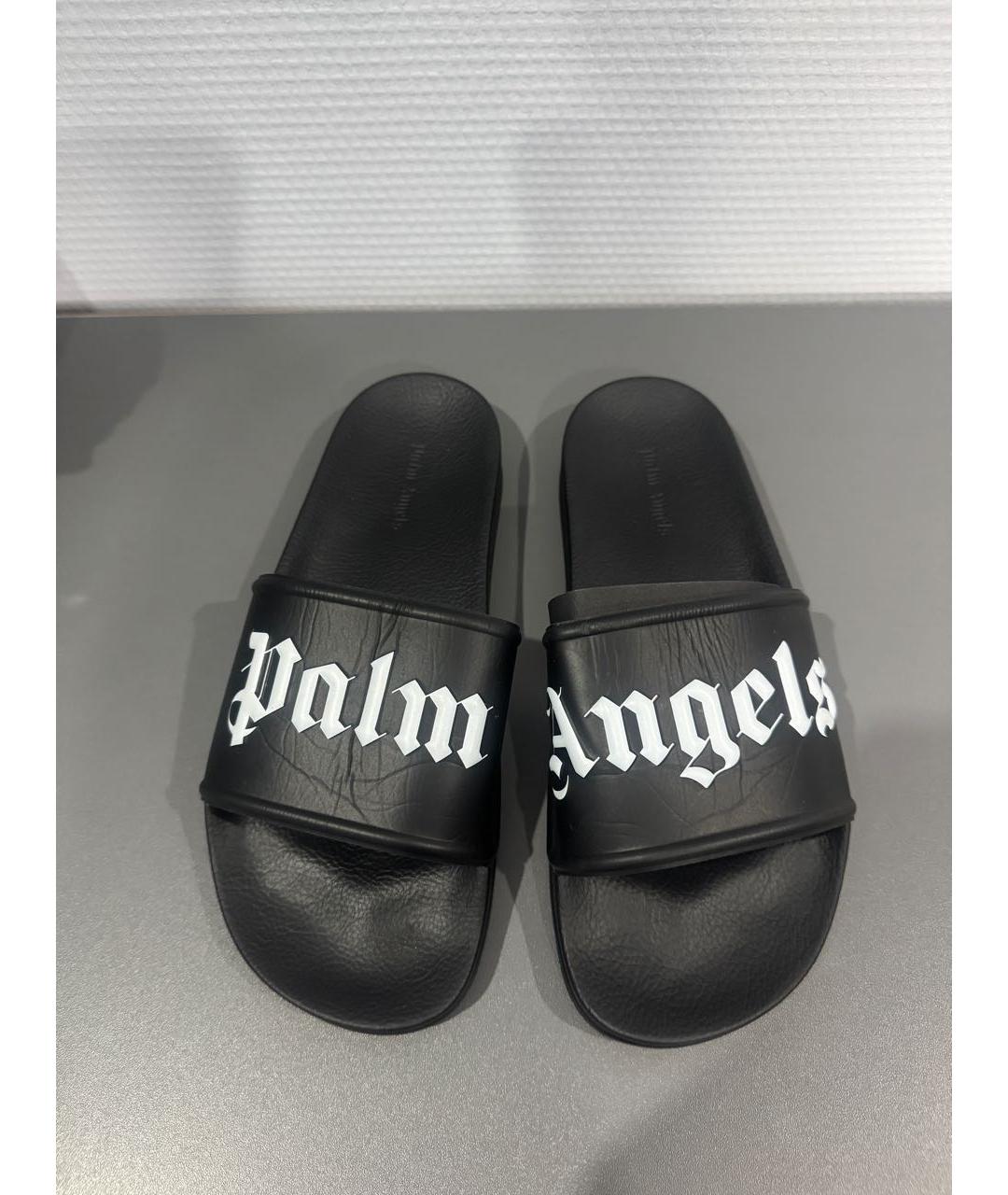 PALM ANGELS Черные шлепанцы, фото 2