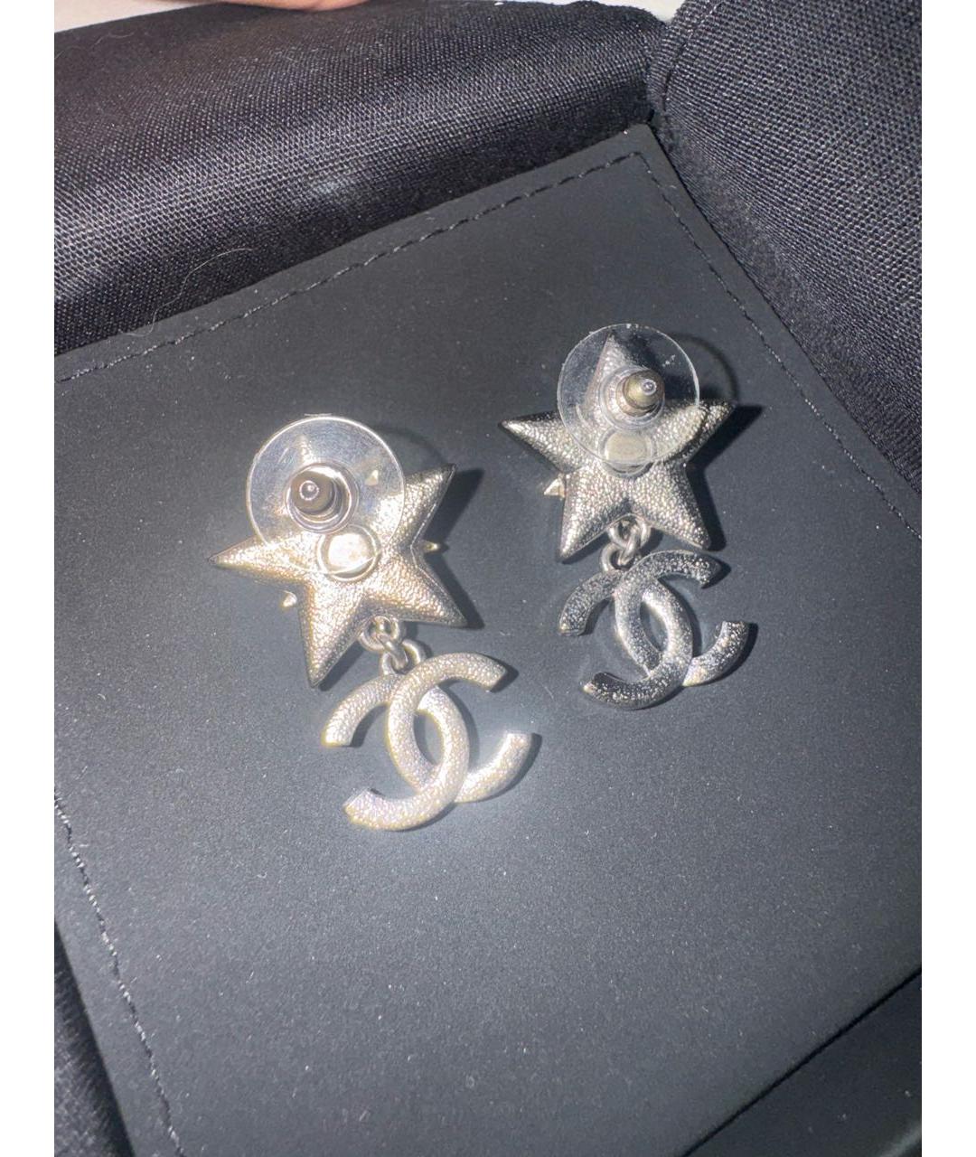 CHANEL Серебряные серьги, фото 2