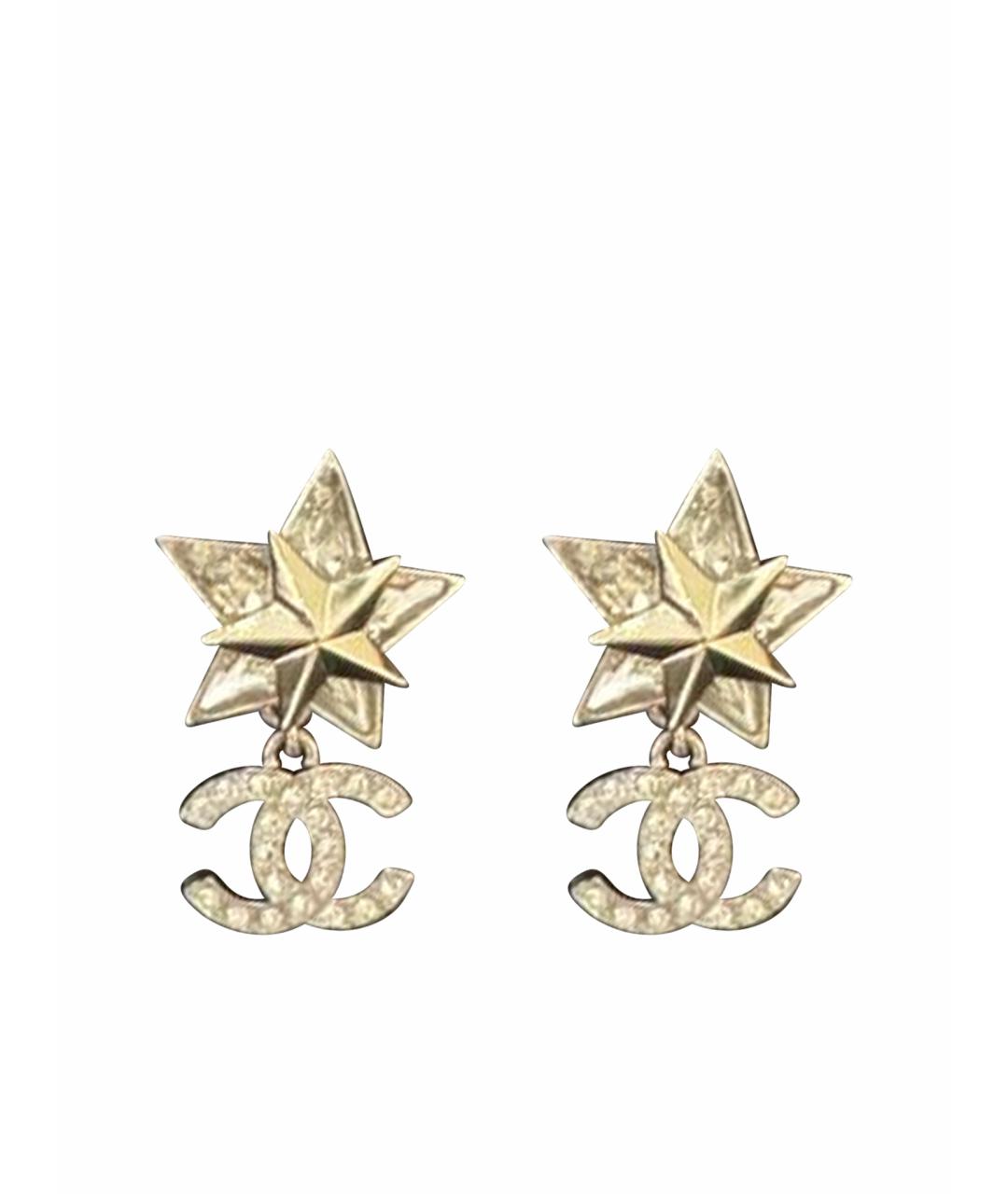 CHANEL Серебряные серьги, фото 1