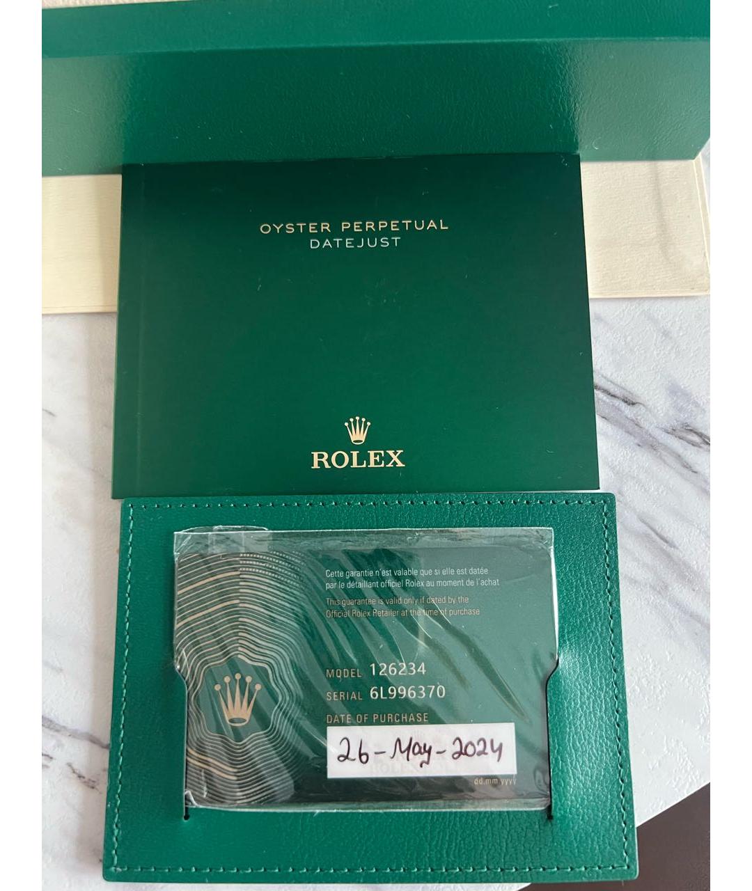 ROLEX Синие часы из белого золота, фото 5