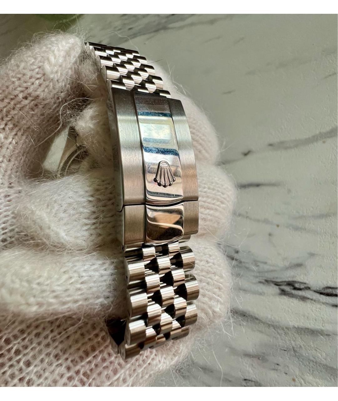 ROLEX Синие часы из белого золота, фото 3