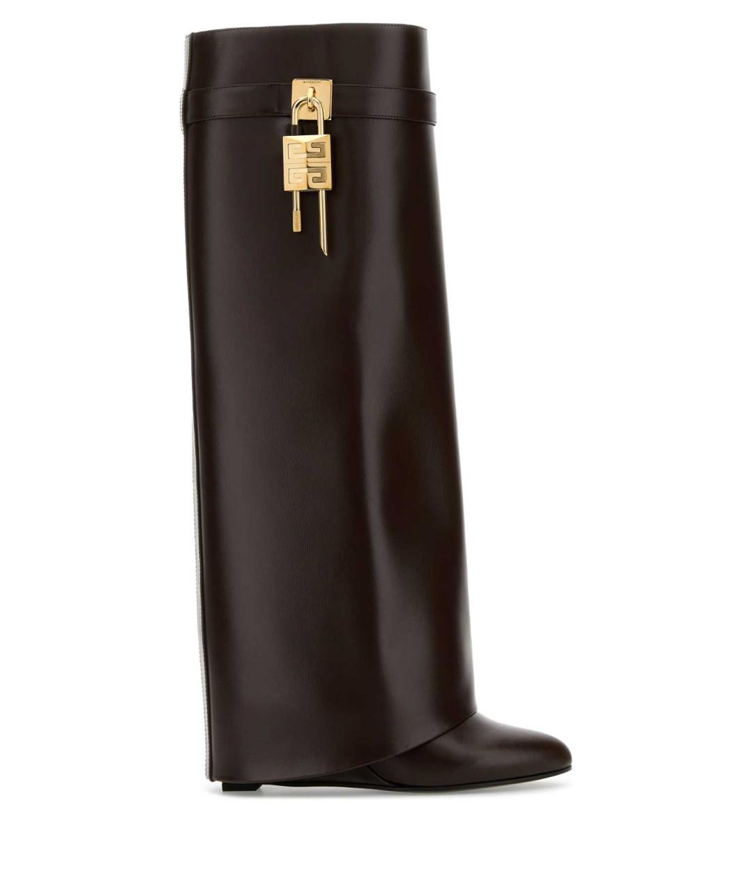 GIVENCHY Коричневые кожаные сапоги, фото 1