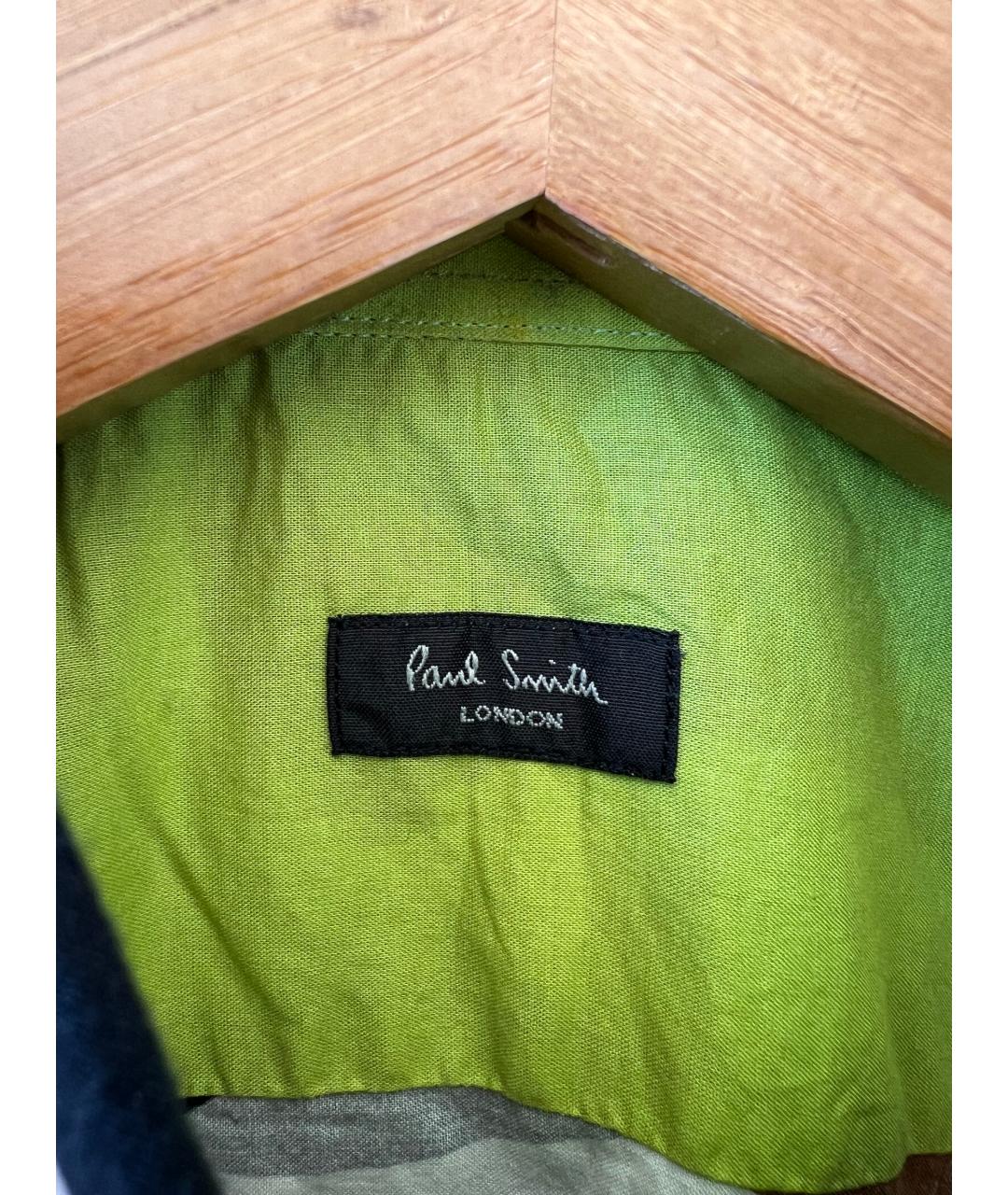 PAUL SMITH Хлопковая кэжуал рубашка, фото 4