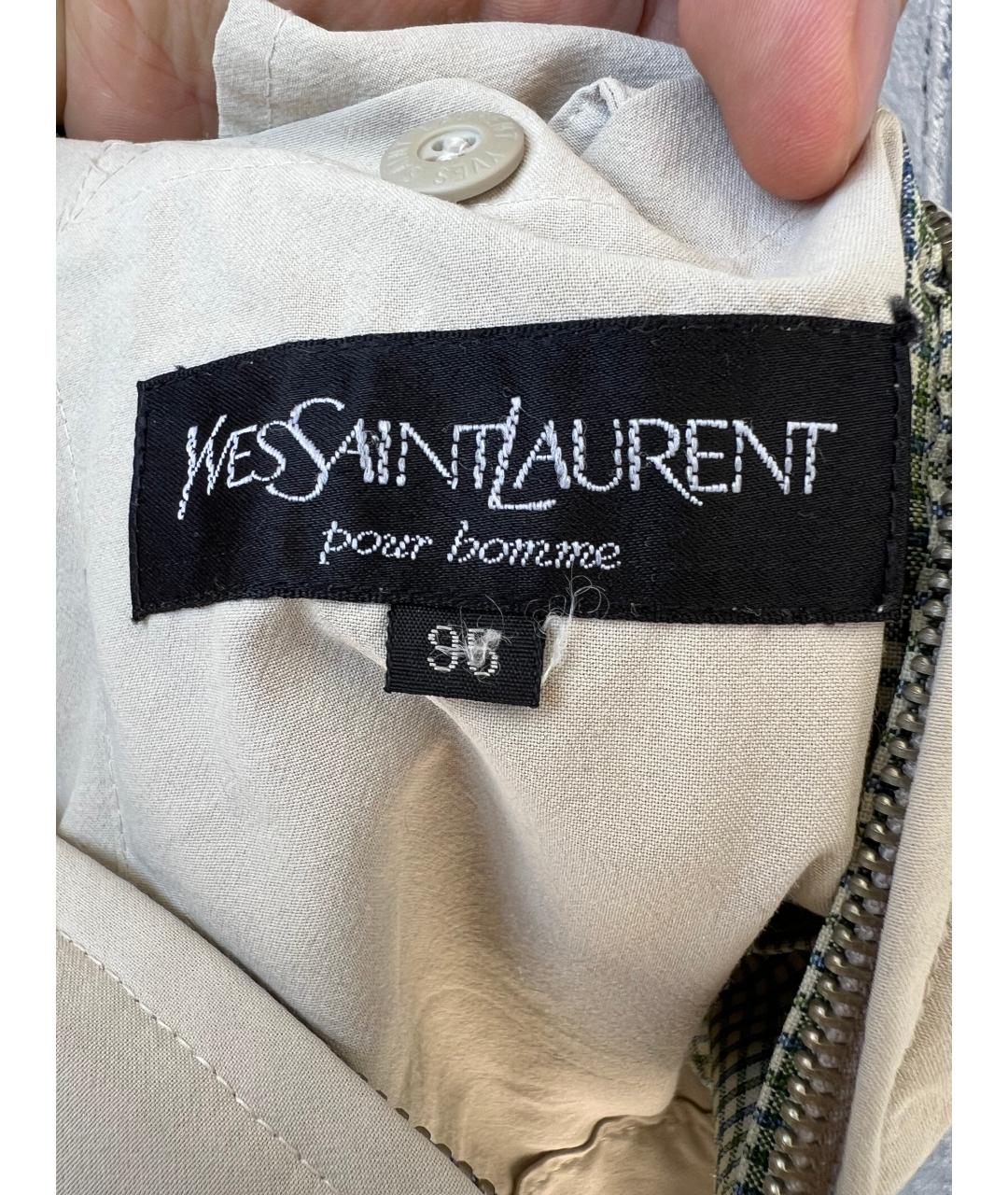 SAINT LAURENT Бежевая куртка, фото 5