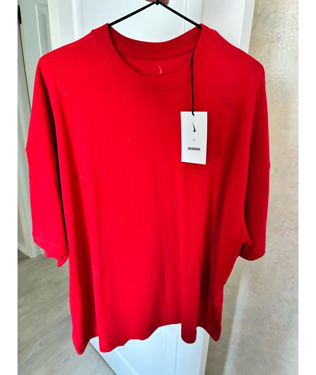 JACQUEMUS Красная футболка, фото 5