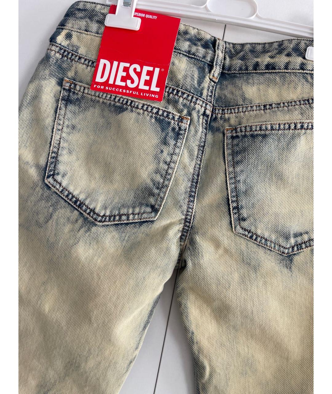 DIESEL Бежевые хлопковые джинсы слим, фото 4