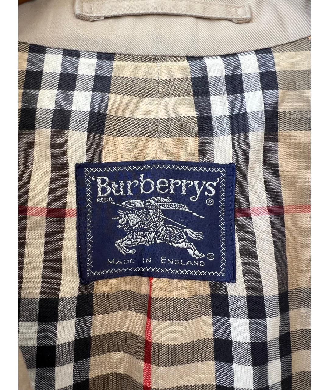 BURBERRY Бежевый тренч / плащ, фото 2