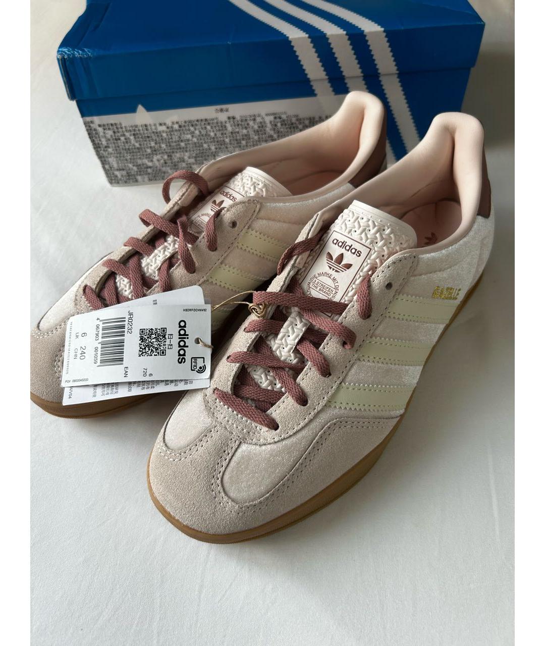 ADIDAS Розовые бархатные кроссовки, фото 3
