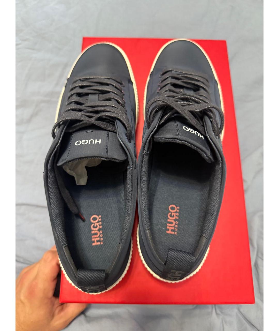 HUGO BOSS Синие низкие кроссовки / кеды, фото 3