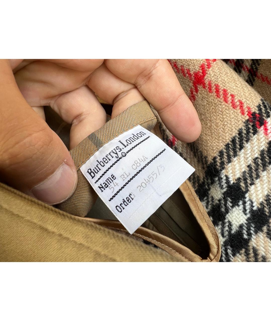 BURBERRY Бежевый тренч / плащ, фото 6