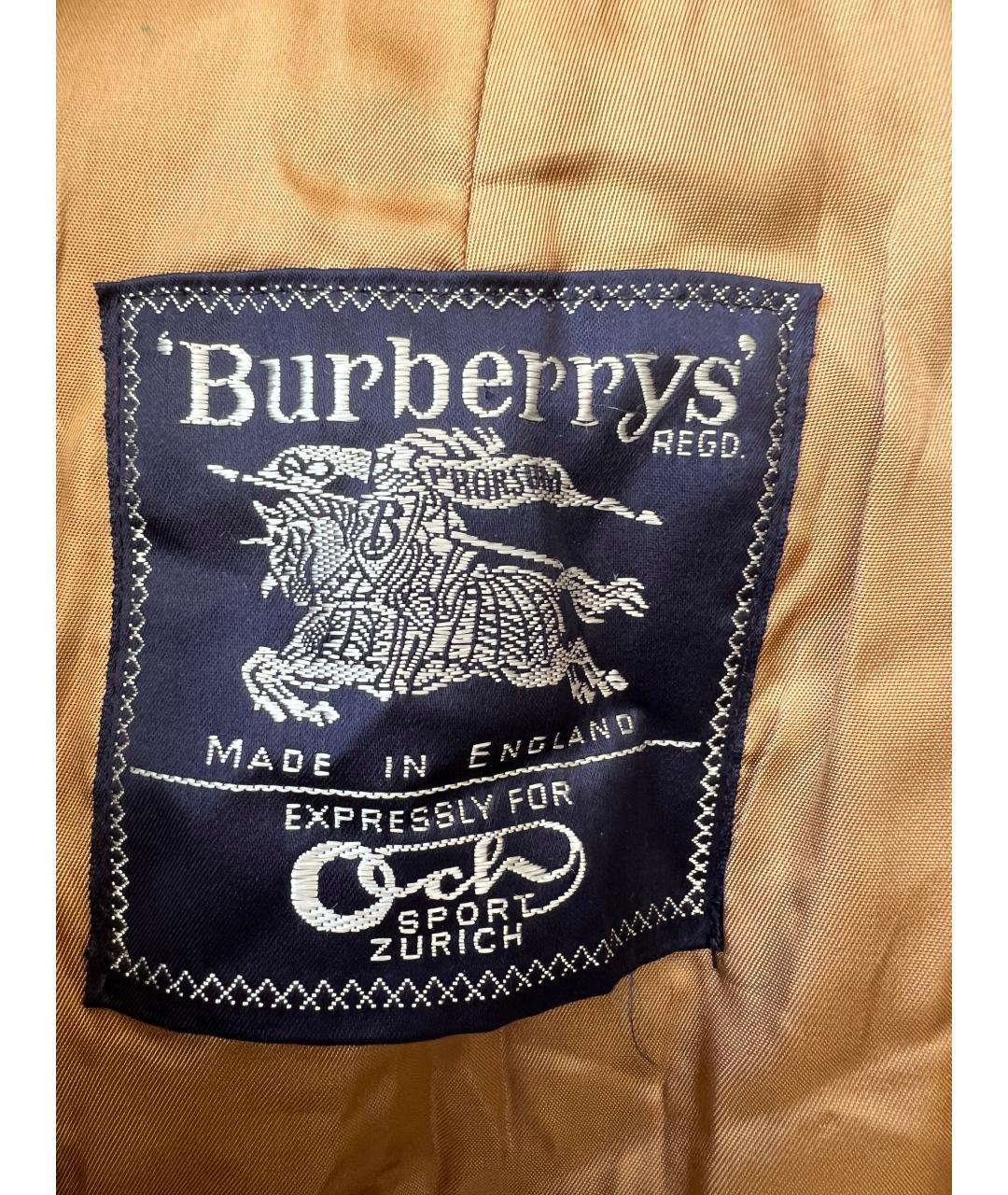 BURBERRY Бежевый тренч / плащ, фото 2