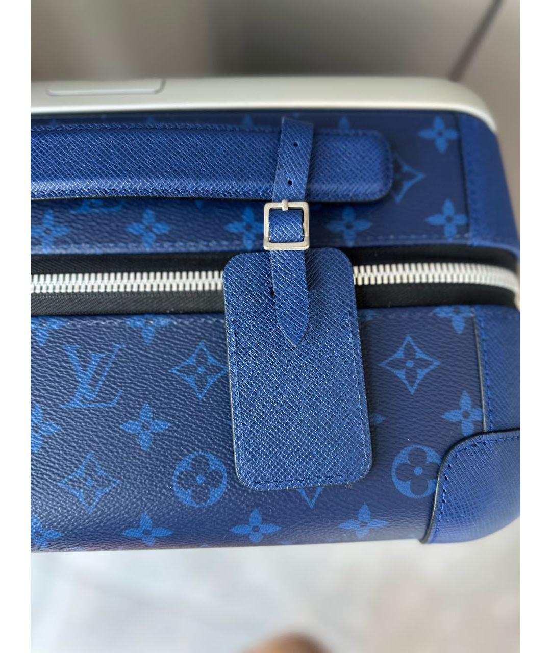 LOUIS VUITTON Синий чемодан, фото 5