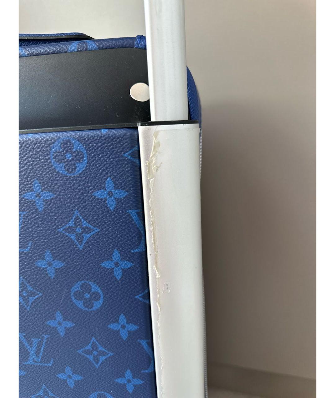 LOUIS VUITTON Синий чемодан, фото 7