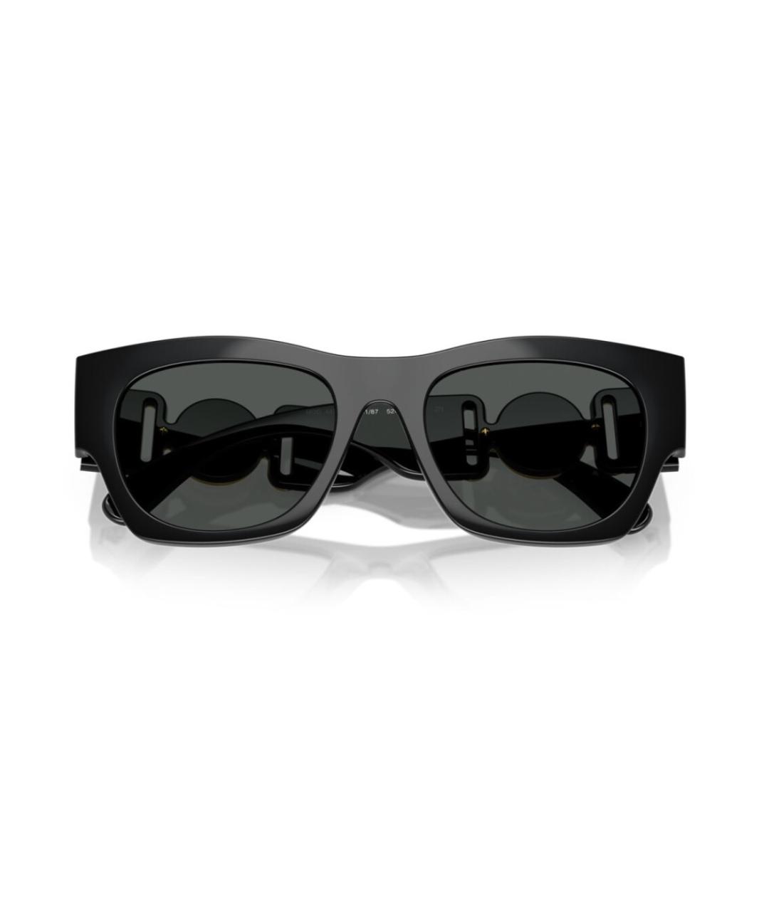 VERSACE Черные пластиковые солнцезащитные очки, фото 6
