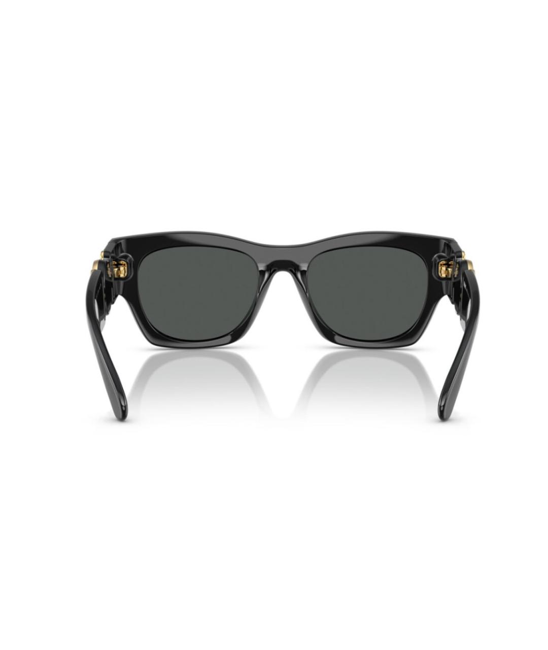 VERSACE Черные пластиковые солнцезащитные очки, фото 5