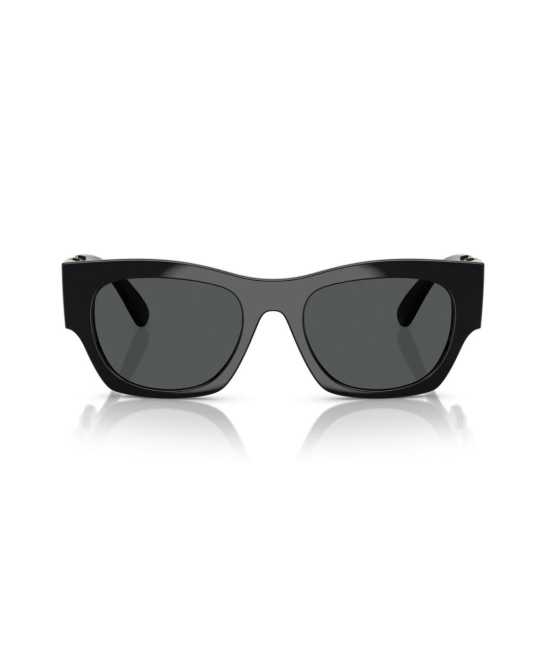 VERSACE Черные пластиковые солнцезащитные очки, фото 2