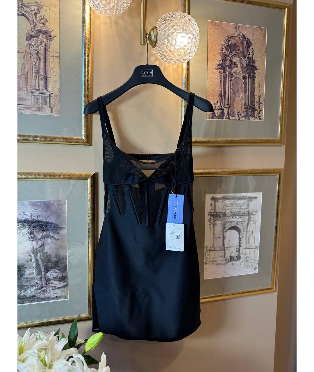 MUGLER Черное платье, фото 7
