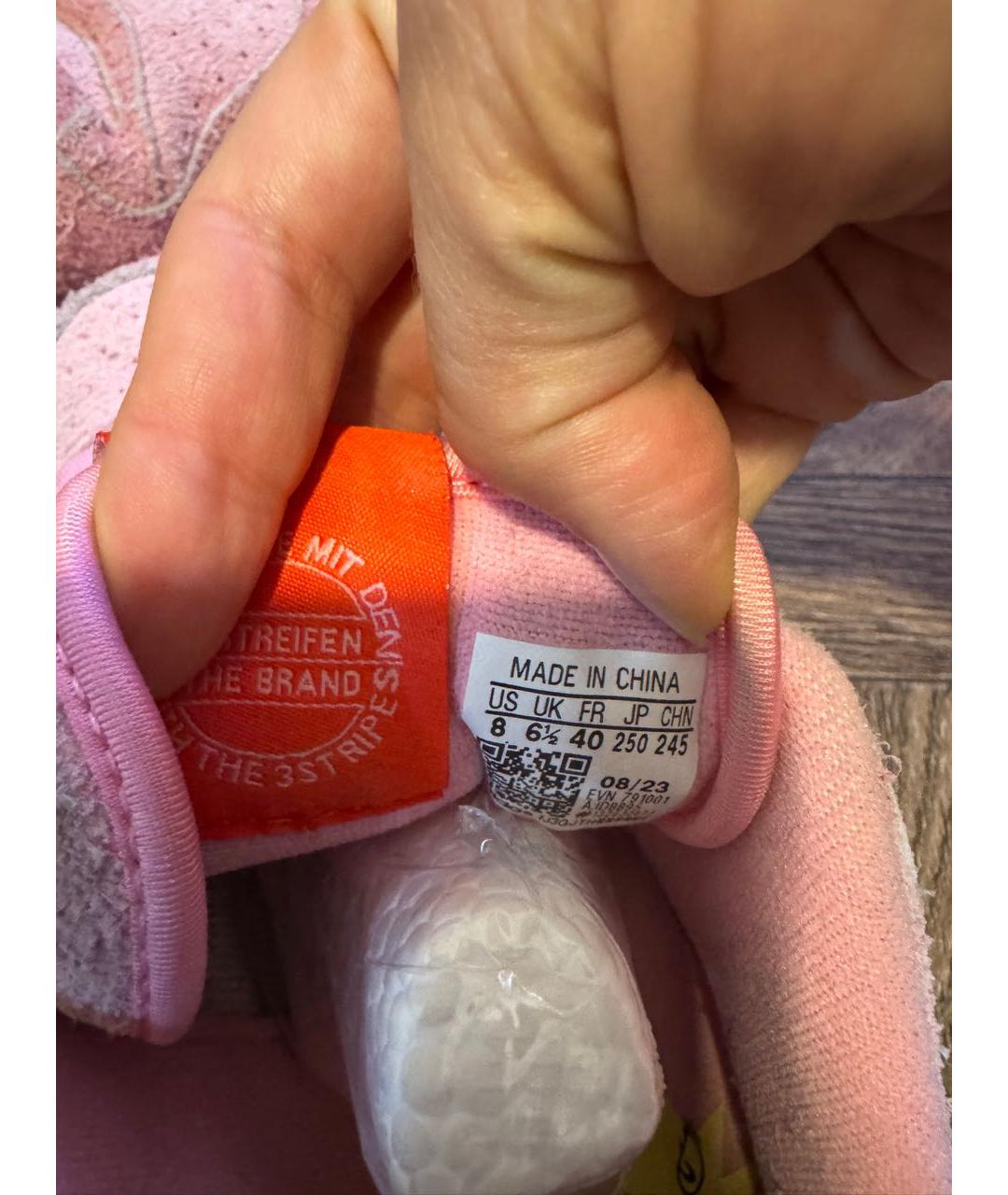 ADIDAS Розовые кеды, фото 5