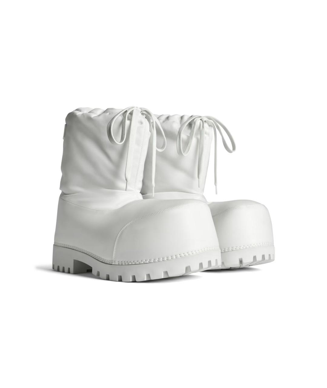 BALENCIAGA Белые высокие ботинки, фото 2