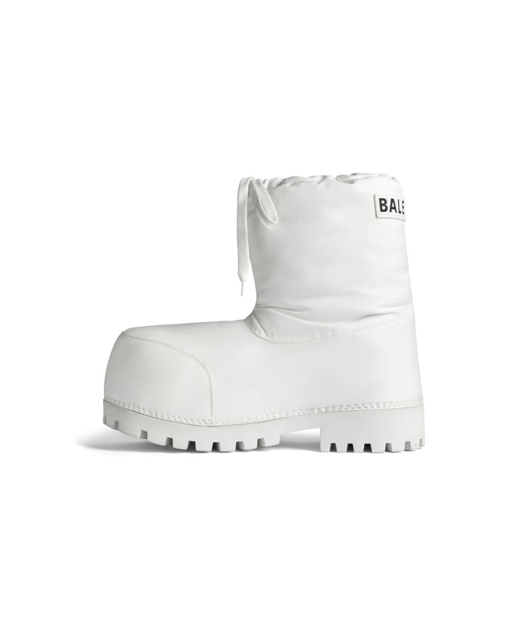 BALENCIAGA Белые высокие ботинки, фото 4
