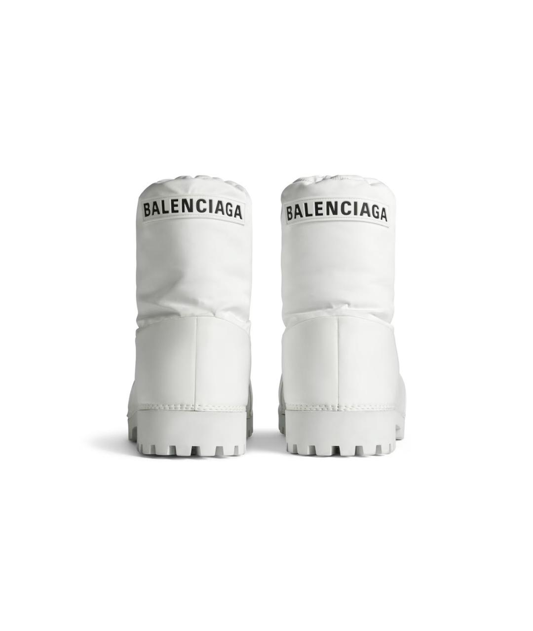 BALENCIAGA Белые высокие ботинки, фото 5