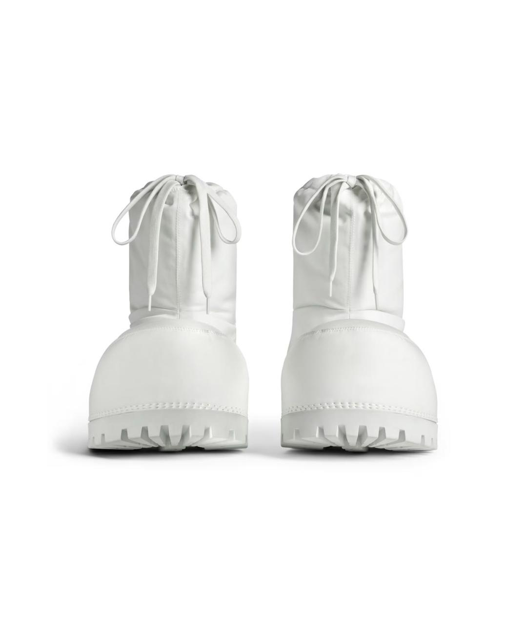 BALENCIAGA Белые высокие ботинки, фото 3
