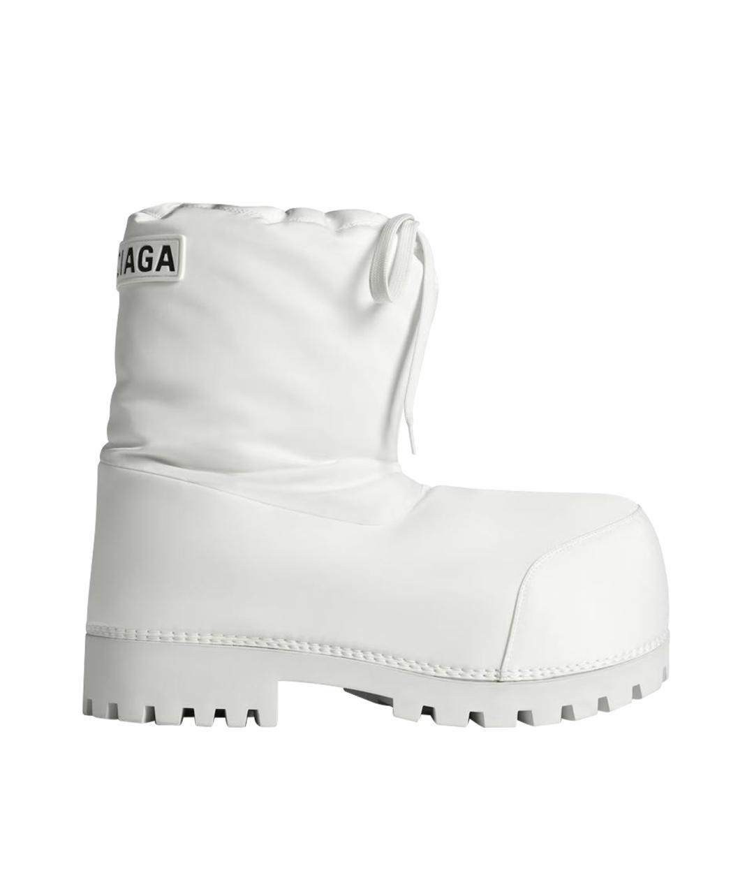 BALENCIAGA Белые высокие ботинки, фото 1